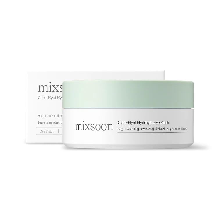image:imagemixsoon CicaHyal Eye Patch Soothing Hydrating and Cooling Hydrogel Eye Patches Gentle Care for Tired Eyes 84 g 284 floz 30 pairs Korean Glass Skin CareCicaHyal