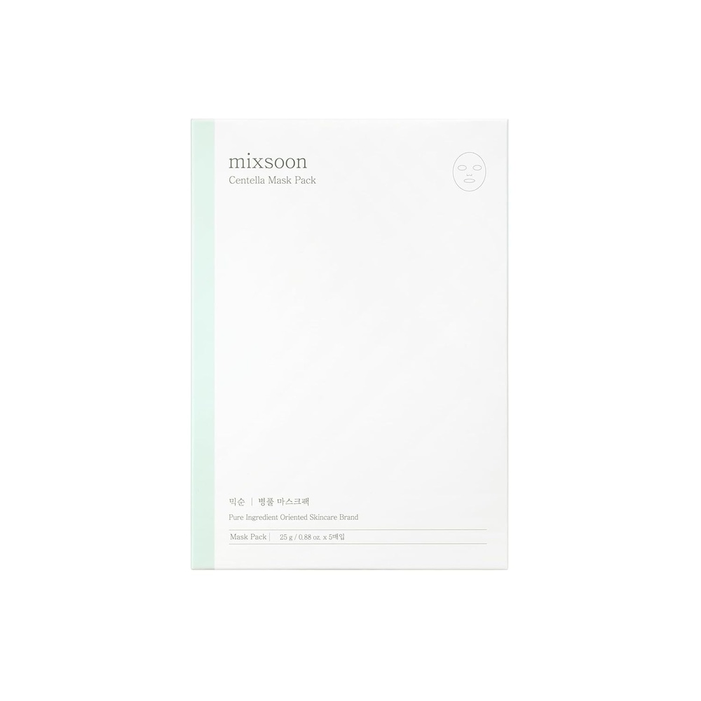 image:imagemixsoon Centella Mask Pack Face Moisturizer Soothing Calming Sheets Korean Glass Skin Care 1Pack 5ea
