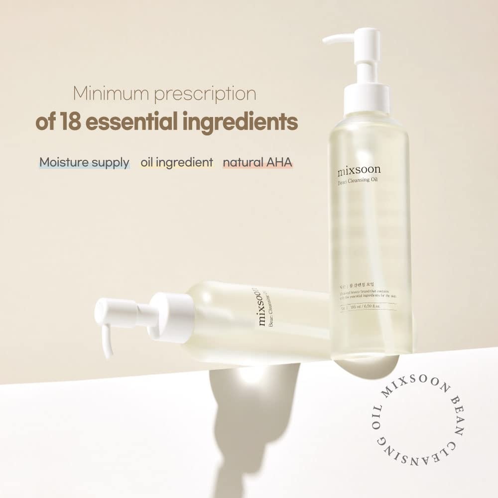 image:imagemixsoon Bean Cleansing Oil Lightweight Oil Deep Cleansing and Makeup Blackhead Remover Fermented Bean Hydrating and Balancing for Smooth Skin 195ml 659 floz Korean Glass Skin Care659 Fl Oz Pack of 1