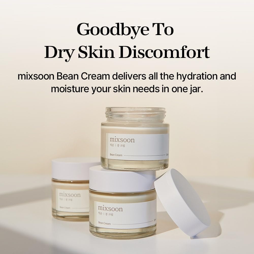 image:imagemixsoon Bean CreamDeep Moisturizer Face Cream Hydrating and Smoothing for Face Fermented Soybean Extract Lightweight NonSticky Finish 65ml 219 floz Korean Glass Skin Care219 Fl Oz Pack of 1