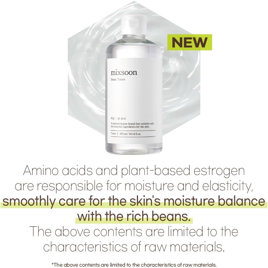 image:imagemixsoon Bean Toner Hydrating Facial Toner Fermented Bean Extract Hyaluronic Acid Gentle Daily Care for Smooth Radiant Skin 300ml 1014 floz Korean Glass Skin Care101 Fl Oz Pack of 1