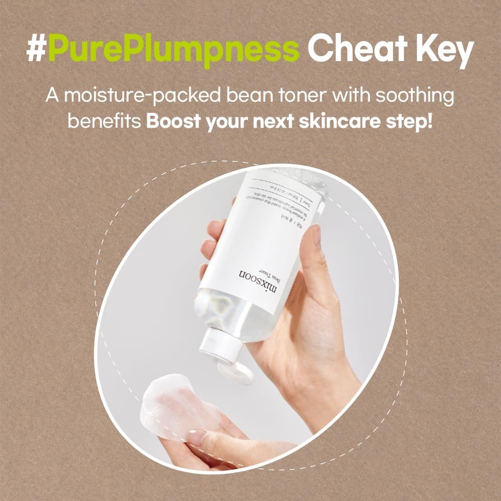 image:imagemixsoon Bean Toner Hydrating Facial Toner Fermented Bean Extract Hyaluronic Acid Gentle Daily Care for Smooth Radiant Skin 300ml 1014 floz Korean Glass Skin Care101 Fl Oz Pack of 1