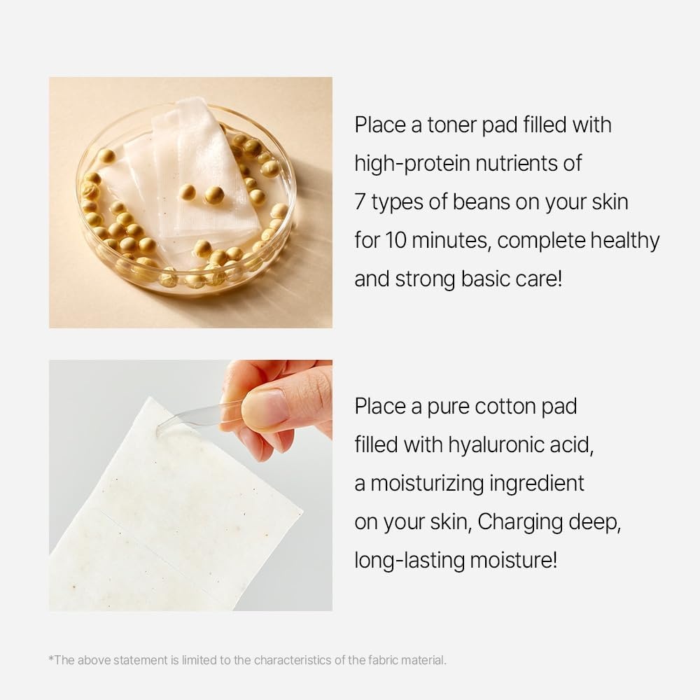 image:imagemixsoon Centella Asiatica Toner PadSoothing Hydrating and Balancing Facial CICA Pads Gentle Daily Care for Sensitive Calm Skin 180ml 608 floz 120 Sheets Korean Glass Skin CareBean Toner Pad