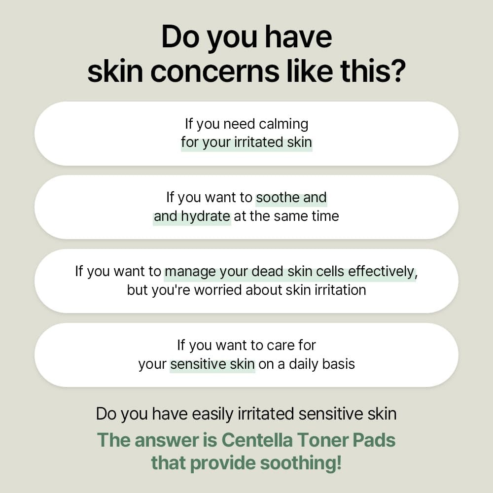 image:imagemixsoon Centella Asiatica Toner PadSoothing Hydrating and Balancing Facial CICA Pads Gentle Daily Care for Sensitive Calm Skin 180ml 608 floz 120 Sheets Korean Glass Skin CareCentella Asiatica Toner Pad
