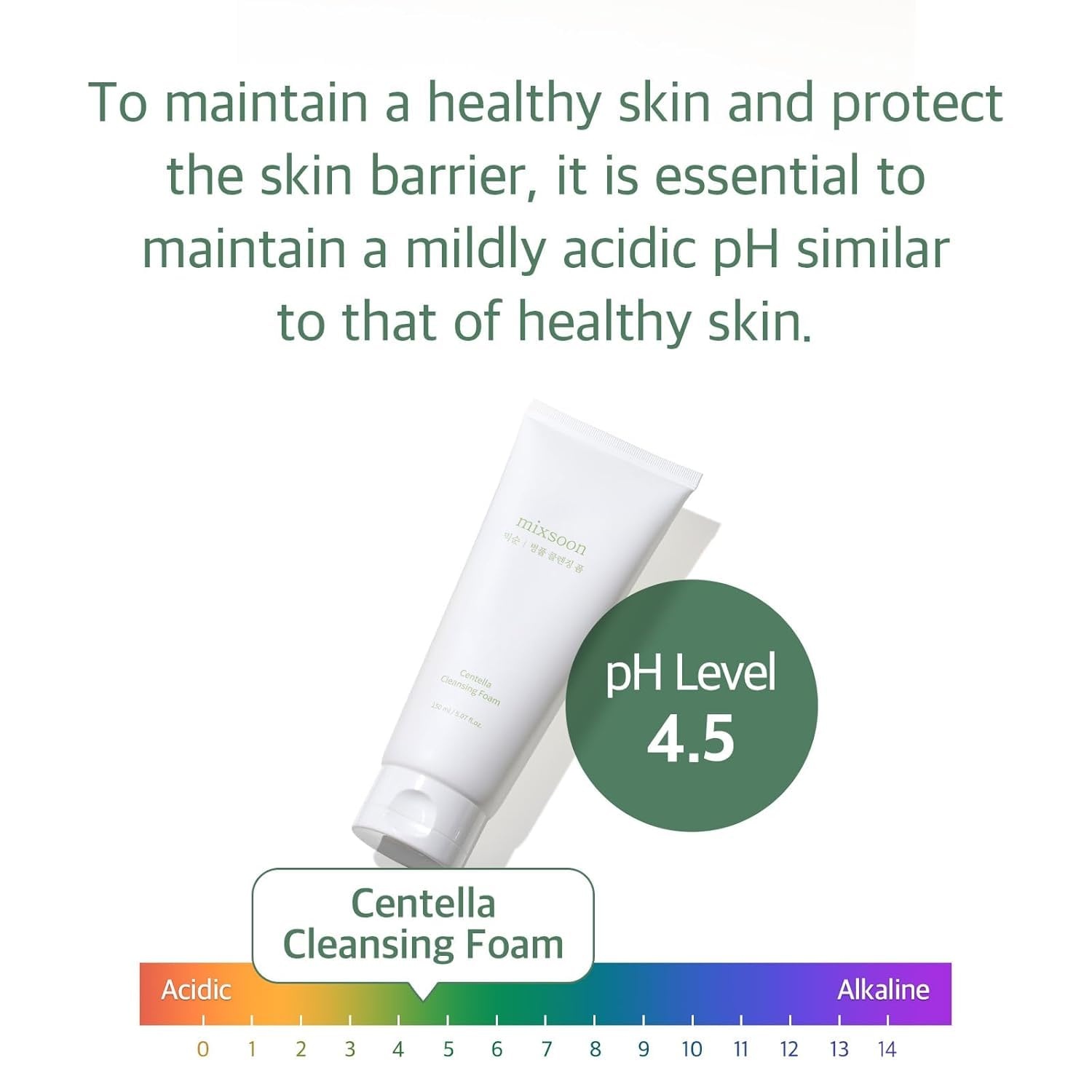 image:imagemixsoon Centella Cleansing Foam Face Wash with Cica Low pH Cleansing and Soothing for Face Hydrating Formula 150ml 507 fl oz Korean Glass Skin Care507 Fl Oz Pack of 1