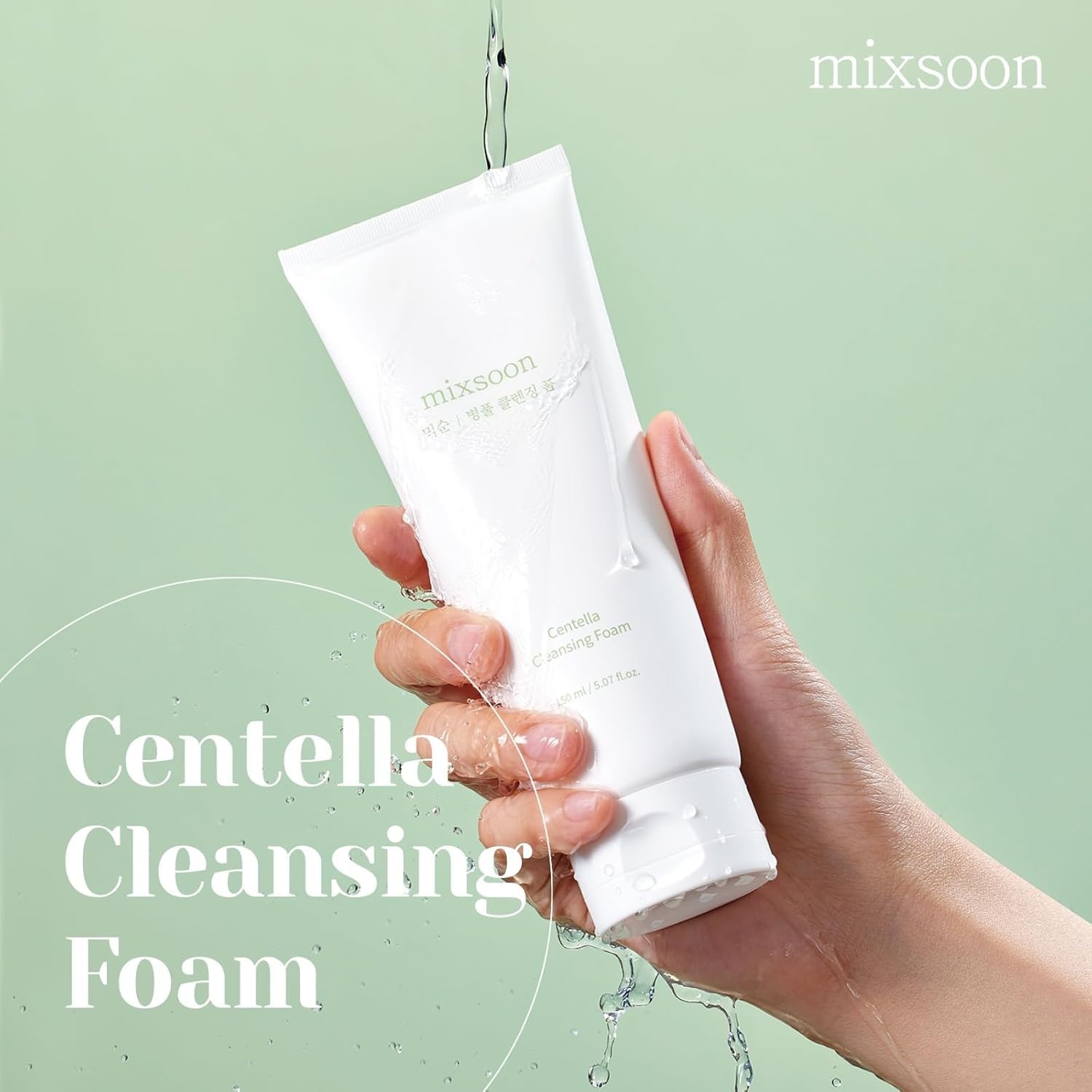 image:imagemixsoon Centella Cleansing Foam Face Wash with Cica Low pH Cleansing and Soothing for Face Hydrating Formula 150ml 507 fl oz Korean Glass Skin Care507 Fl Oz Pack of 1