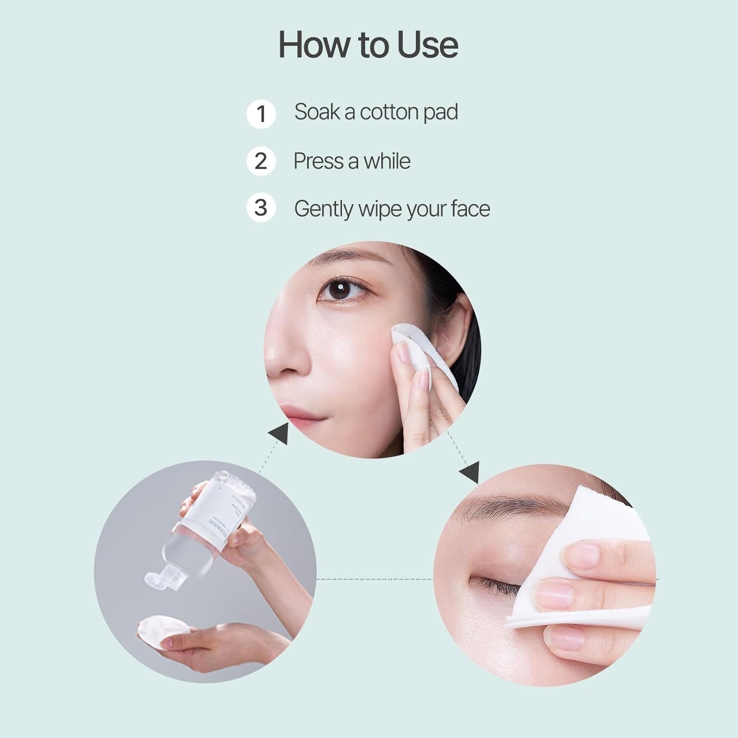image:imagemixsoon Centella Cleansing Water 1014 fl oz 300ml Face Cleanser for Sensitive Skin Centella Asiatica Aloe Vera Korean Glass Skin Care