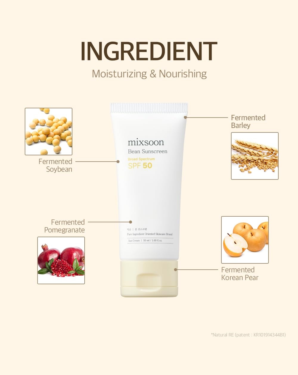 image:imagemixsoon Centella Hyal Sunscreen 50ml Soothing Comfort Sunscreen SPF 50 PA Designed for Daily Comfort Lightweight Hydrating Non Greasy No White Cast For Sensitive SkinBean