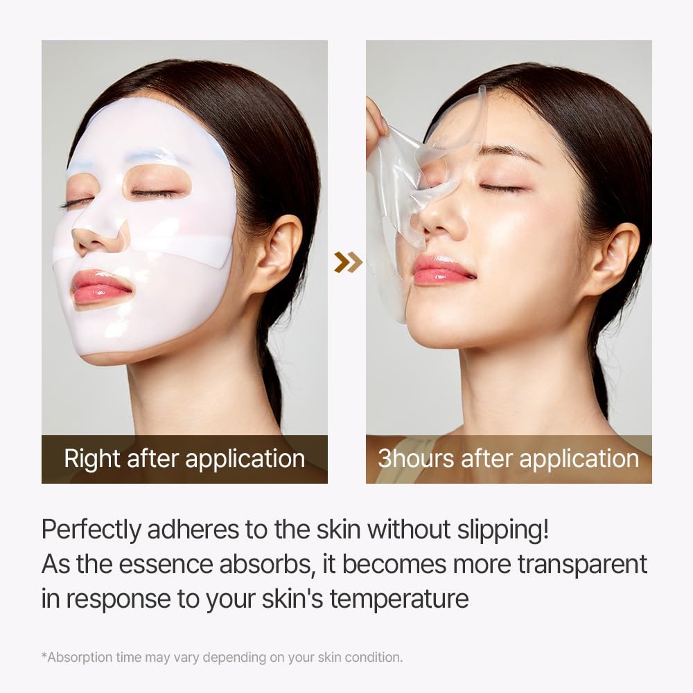 image:imagemixsoon Collagen Hydrogel Face Mask Hydration AllInOne Firming Soothing Gel Formula Face Mask for Radiant Smooth Skin Stocking Stuffers Korean Glass Skin Care Pack of 3 BeanBean
