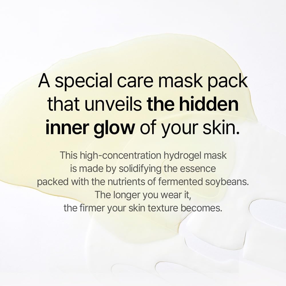 image:imagemixsoon Collagen Hydrogel Face Mask Hydration AllInOne Firming Soothing Gel Formula Face Mask for Radiant Smooth Skin Stocking Stuffers Korean Glass Skin Care Pack of 3 BeanBean