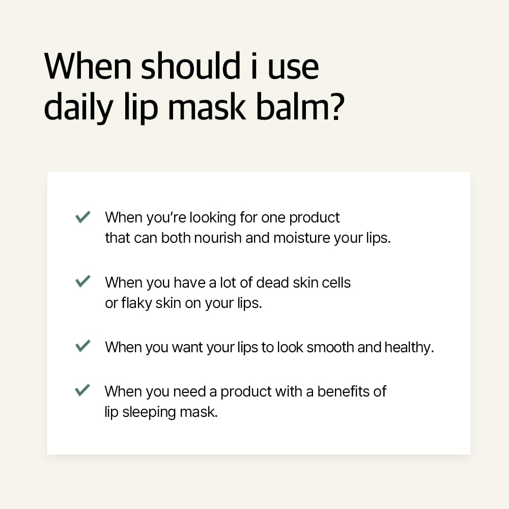 image:imagemixsoon Natural Bean Lip Mask Balm Hydrated Lips Softening Fermented Bean and Shea Butter Vegan Formula for Smooth Lip Balm 11g 037 fl oz Korean Glass Skin Care
