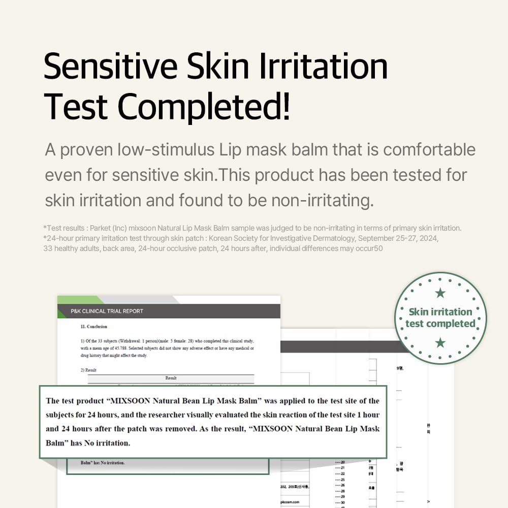 image:imagemixsoon Natural Bean Lip Mask Balm Hydrated Lips Softening Fermented Bean and Shea Butter Vegan Formula for Smooth Lip Balm 11g 037 fl oz Korean Glass Skin Care