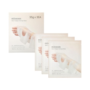 image:imagemixsoon Collagen Hydrogel Face Mask Hydration AllInOne Firming Soothing Gel Formula Face Mask for Radiant Smooth Skin Stocking Stuffers Korean Glass Skin Care Pack of 3 BeanBean