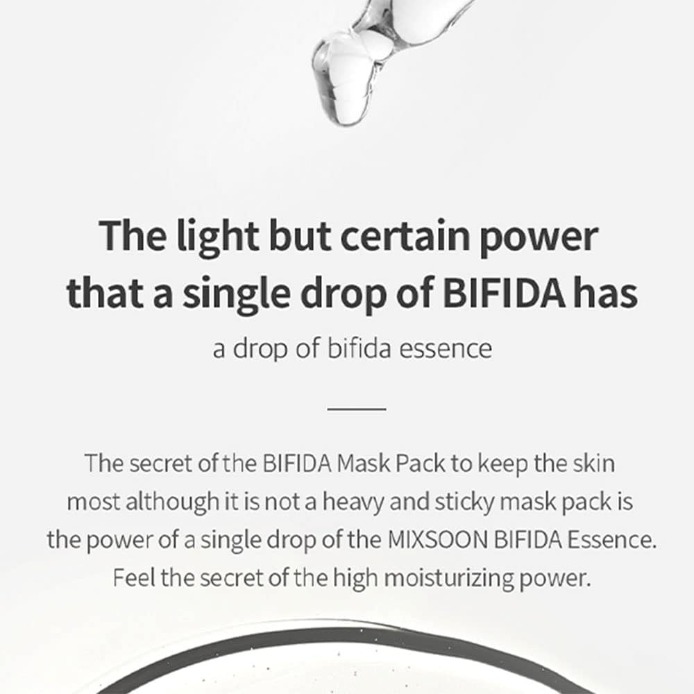 image:imagemixsoon Bifida Sheet Mask Pack Face Moisturizer Sheets Korean Glass Skin Care 1Pack 5ea