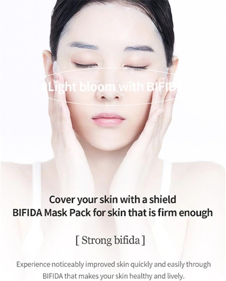 image:imagemixsoon Bifida Sheet Mask Pack Face Moisturizer Sheets Korean Glass Skin Care 1Pack 5ea