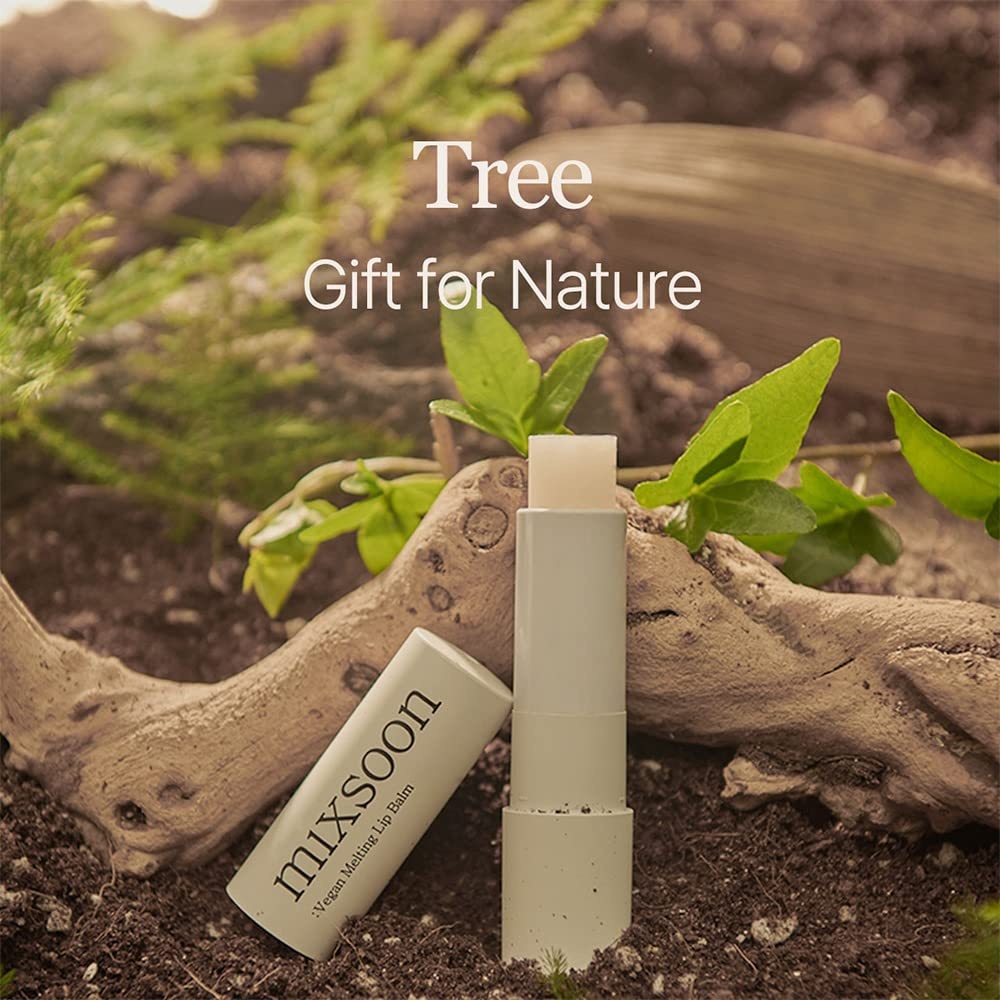 image:imagemixsoon Vegan Melting Lip Balm Clear Shea Butter Moisturizing and Softening Chapped Lips CareTransparent Finish for Smooth Hydrated Lips 41g 013 fl oz Korean Glass Skin CareClear