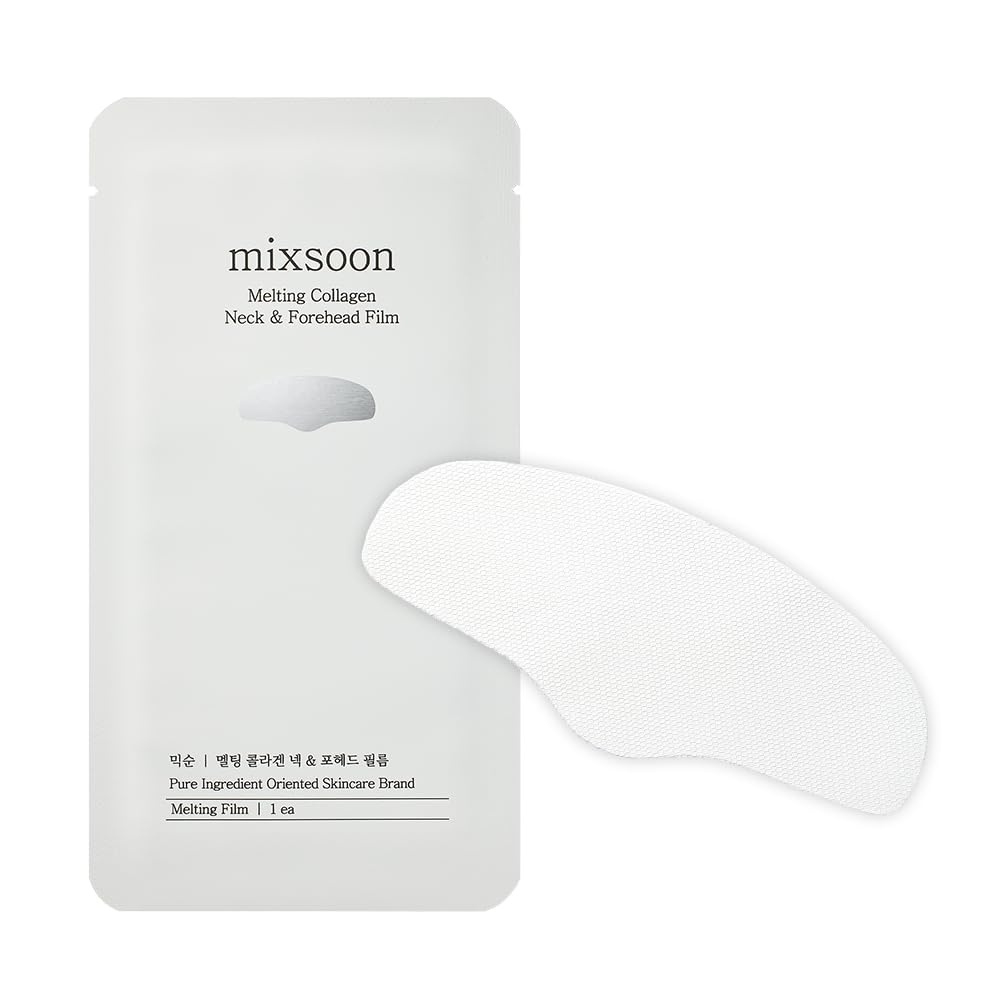 image:imagemixsoon Melting Collagen Neck amp Forehead Film Moisturizing Melting Patch Hydrolyzed Collagen and Peptides 0025g 00008 fl oz 5ea Korean Glass Skin Care