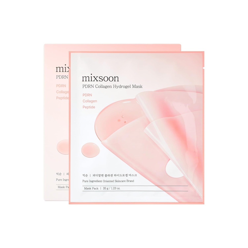 image:imagemixsoon PDRN Collagen Hydrogel Face Mask Deeply Hydrating amp Firming Elasticity Collagen Peptide Skin Treatment Mask 35g x5ea Korean Glass Skin Care for All Skin Types