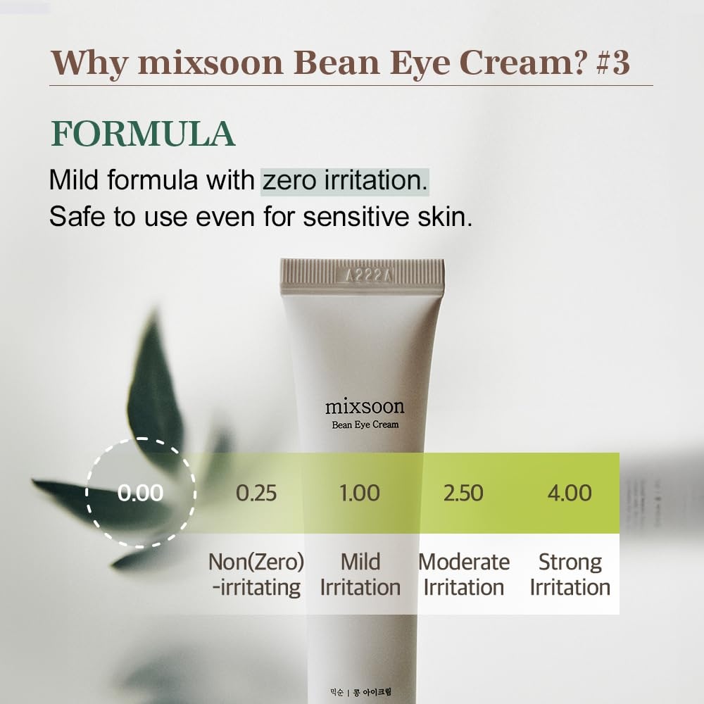 image:imagemixsoon Bean Eye cream Nourishing and Firming for Dark Circles Puffiness Fermented Bean and Peptide Complex Niacinamide 20ml 067 floz Korean Glass Skin Care