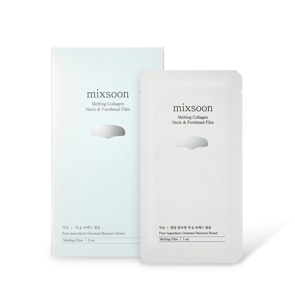 image:imagemixsoon Melting Collagen Neck amp Forehead Film Moisturizing Melting Patch Hydrolyzed Collagen and Peptides 0025g 00008 fl oz 5ea Korean Glass Skin Care