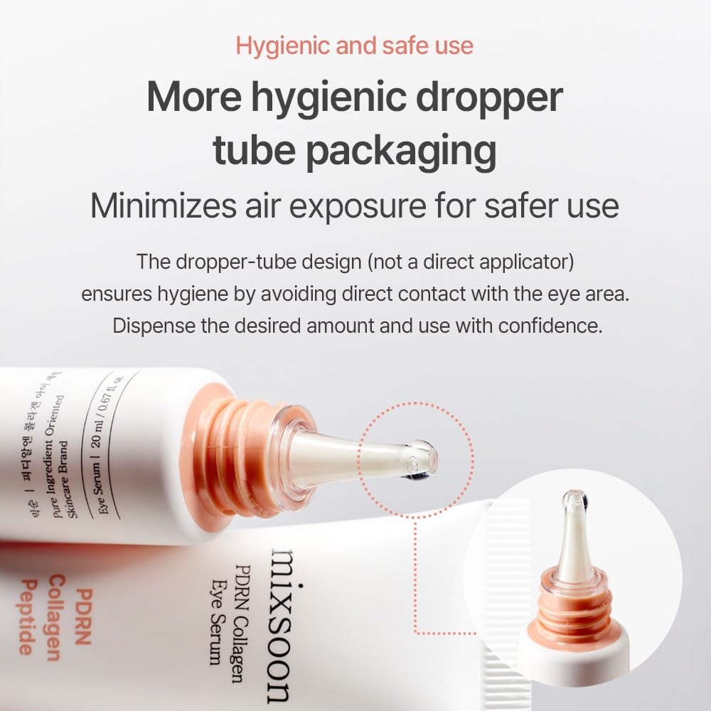 image:imagemixsoon PDRN Collagen Eye Serum Revived Under Eye Serum with Gentle Smooth Formula for Sensitive Under Eye Skin 20ml 068 floz Korean Glass Skin Care
