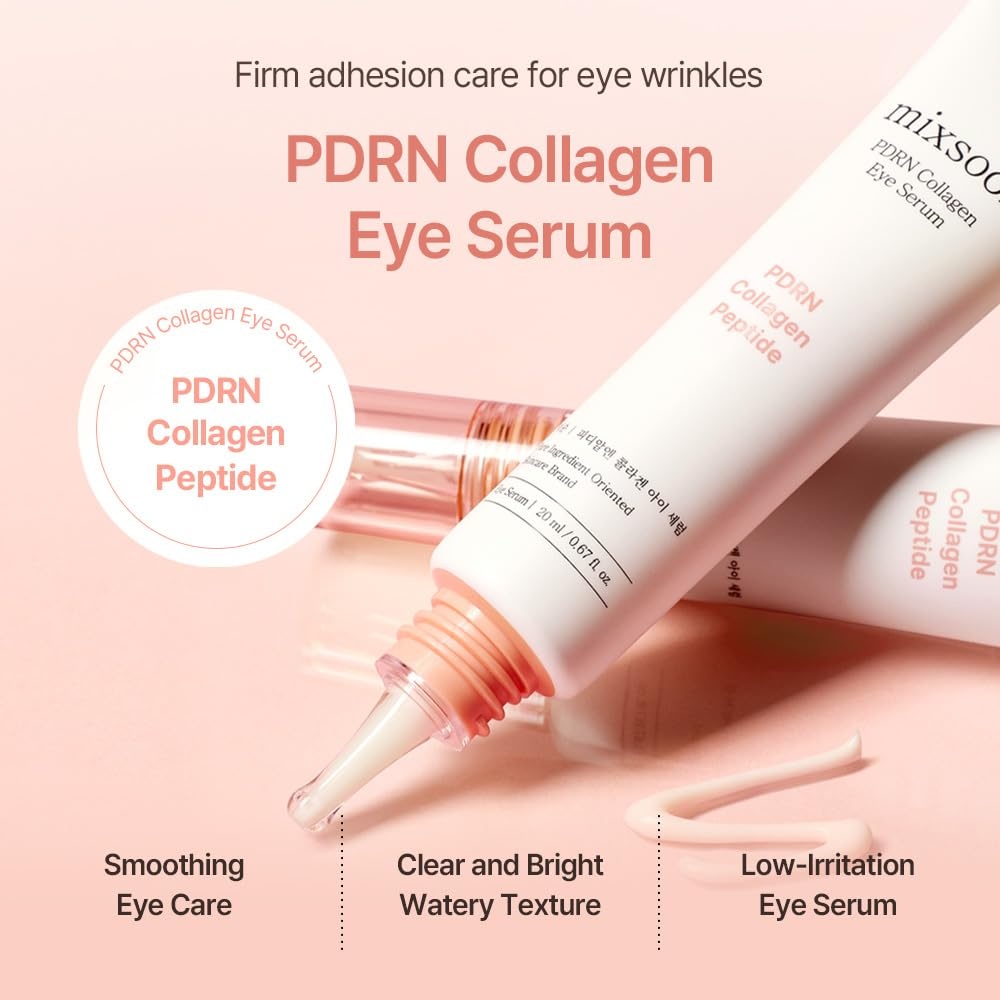 image:imagemixsoon PDRN Collagen Eye Serum Revived Under Eye Serum with Gentle Smooth Formula for Sensitive Under Eye Skin 20ml 068 floz Korean Glass Skin Care