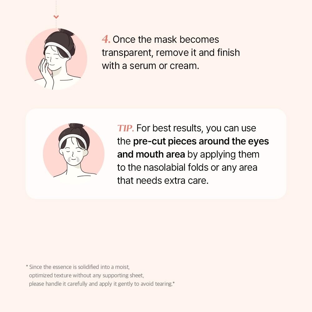image:imagemixsoon PDRN Collagen Hydrogel Face Mask Deeply Hydrating amp Firming Elasticity Collagen Peptide Skin Treatment Mask 35g x5ea Korean Glass Skin Care for All Skin Types