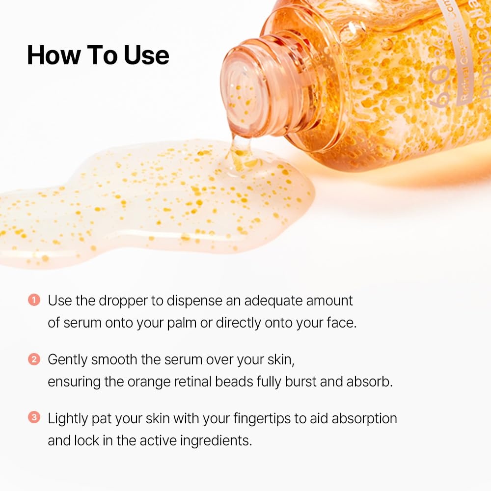image:imagemixsoon PDRN Collagen Retinal 6 Capsule Serum Korean Retinal Face Serum Copper Peptide Niacinamide Firming Serum for Fine Lines amp Texture Care 30ml 101 Fl Oz Korean Glass Skin Care