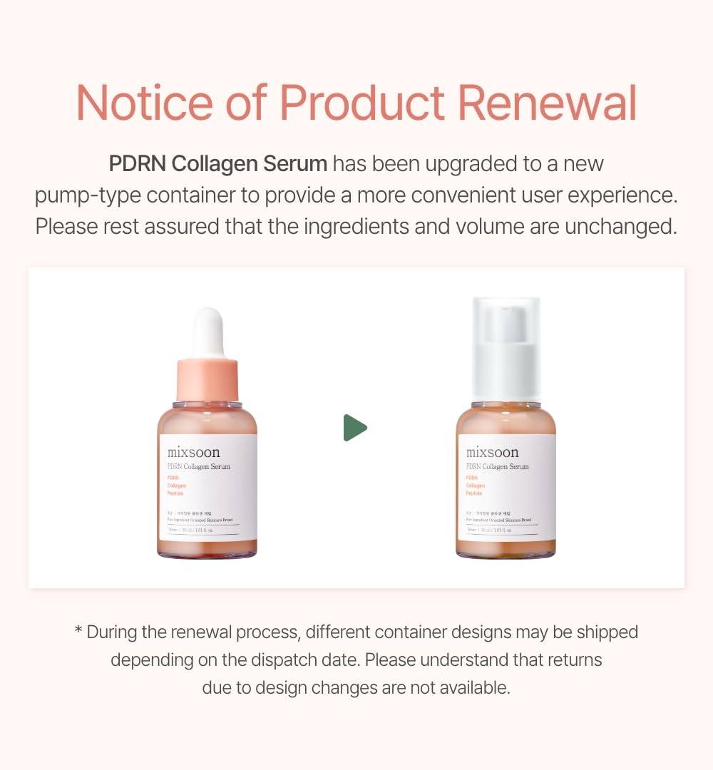 image:imagemixsoon PDRN Collagen Serum Firming Hydrating and Revitalizing for Face Lightweight Peptide Hydrating Moisturizer 30ml 101 floz Korean Glass Skin Care