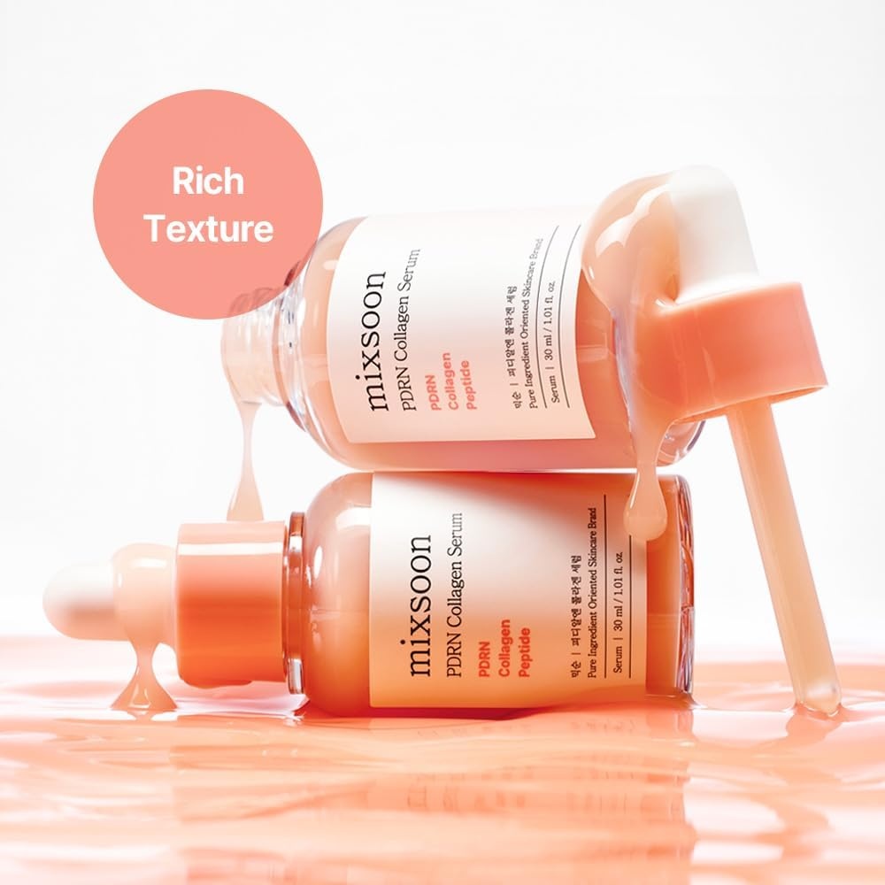 image:imagemixsoon PDRN Collagen Serum Firming Hydrating and Revitalizing for Face Lightweight Peptide Hydrating Moisturizer 30ml 101 floz Korean Glass Skin Care