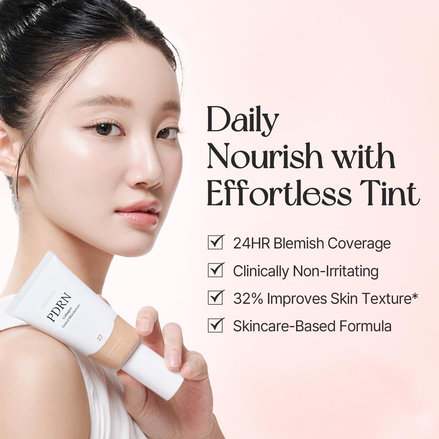 image:imagemixsoon PDRN Collagen Tinted Moisturizer SkincareInfused Base with Rice PDRN amp Peptides 24H Vibrant Glow amp Luminous Hydration 10 Shades 50ml 169 floz Korean Glass Skin No 30 MeltNo 30 Melt