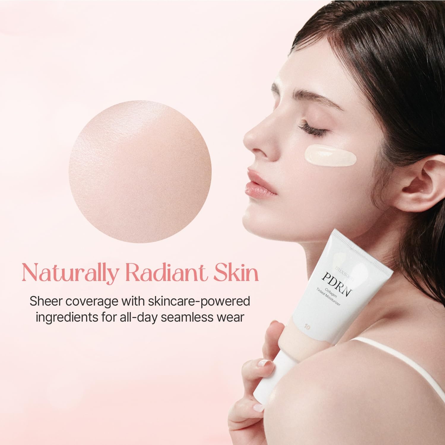 image:imagemixsoon PDRN Collagen Tinted Moisturizer SkincareInfused Base with Rice PDRN amp Peptides 24H Vibrant Glow amp Luminous Hydration 10 Shades 50ml 169 floz Korean Glass Skin No 30 MeltNo 60 Trance