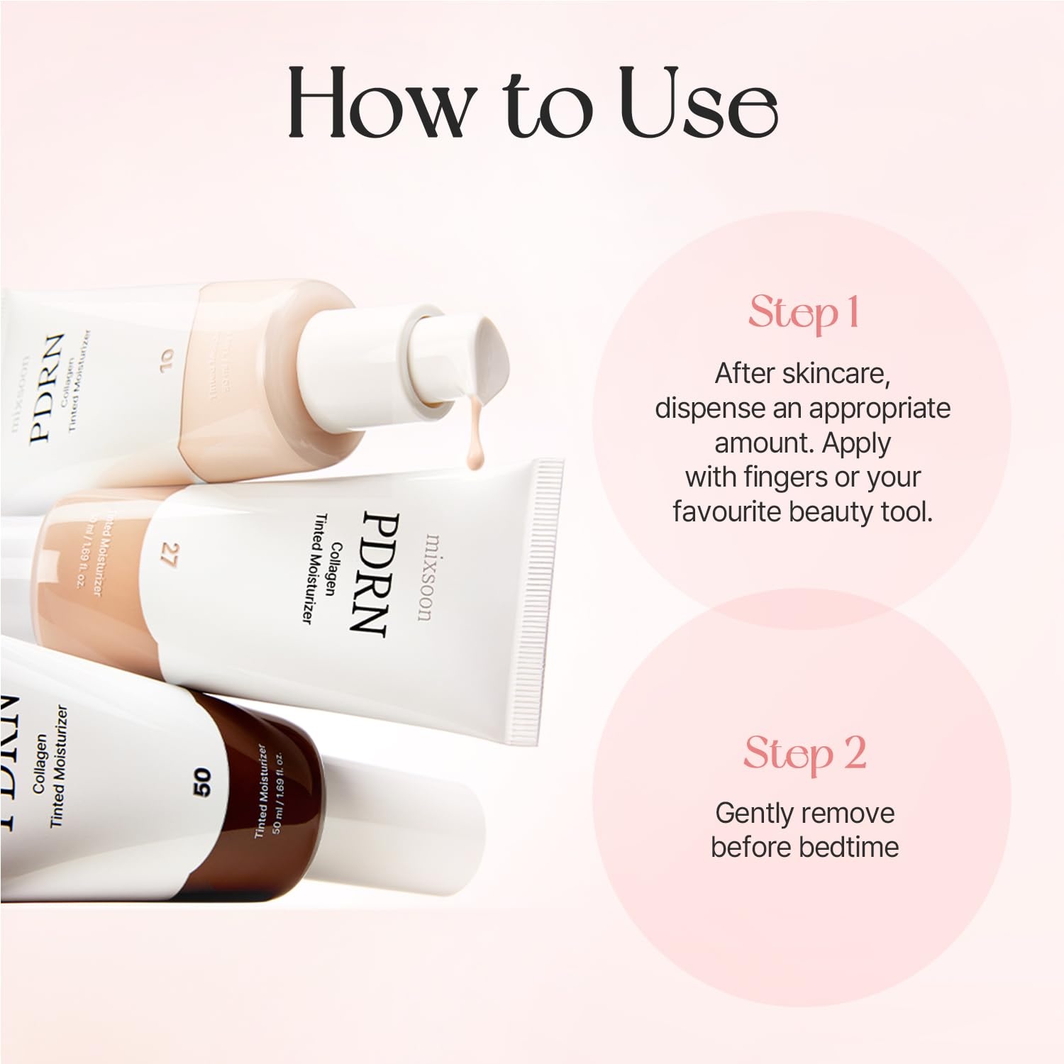 image:imagemixsoon PDRN Collagen Tinted Moisturizer SkincareInfused Base with Rice PDRN amp Peptides 24H Vibrant Glow amp Luminous Hydration 10 Shades 50ml 169 floz Korean Glass Skin No 30 MeltNo 30 Melt