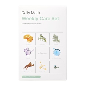 image:imagemixsoon Daily Mask Weekly Care Set  Collagen Hyaluronic Acid and Cica Gentle Skincare Routine for Radiant Skin 20ml  067 floz 7ea Korean Glass Skin Care