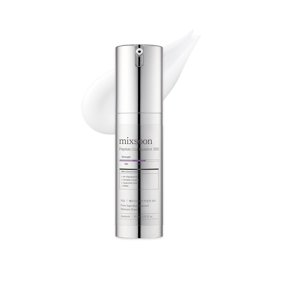 image:imagemixsoon Peptide Cica Hyalshot 150 Firming Soothing and MoistureBoosting Ampoule Serum Lightweight Formula for Radiant Balanced Skin 50ml 169 floz Korean Glass Skin Care101 Fl Oz Pack of 1