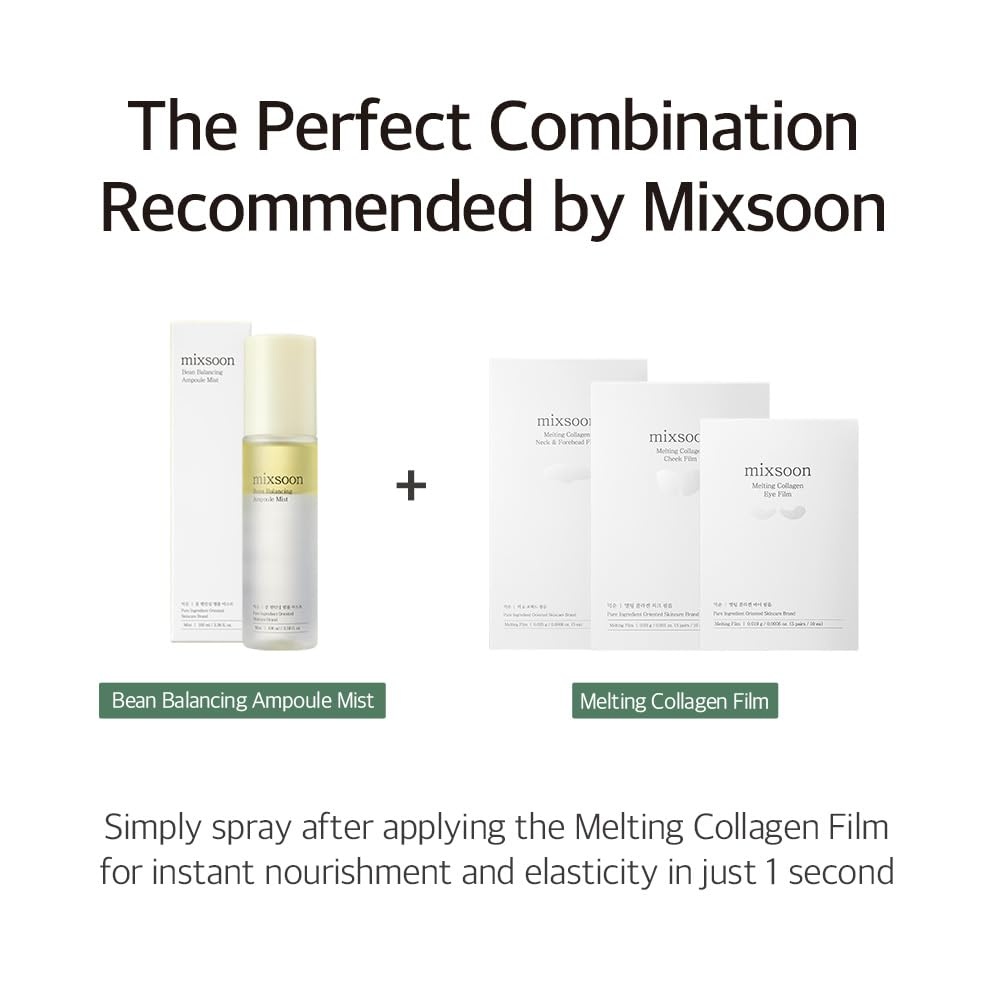 image:imagemixsoon Bean Balancing Ampoule Mist Hyaluronic Acid Hydrating Face Mist Soothing for Face Oil balance For Hydrated Radiance 100ml 338 floz Korean Glass Skin Care