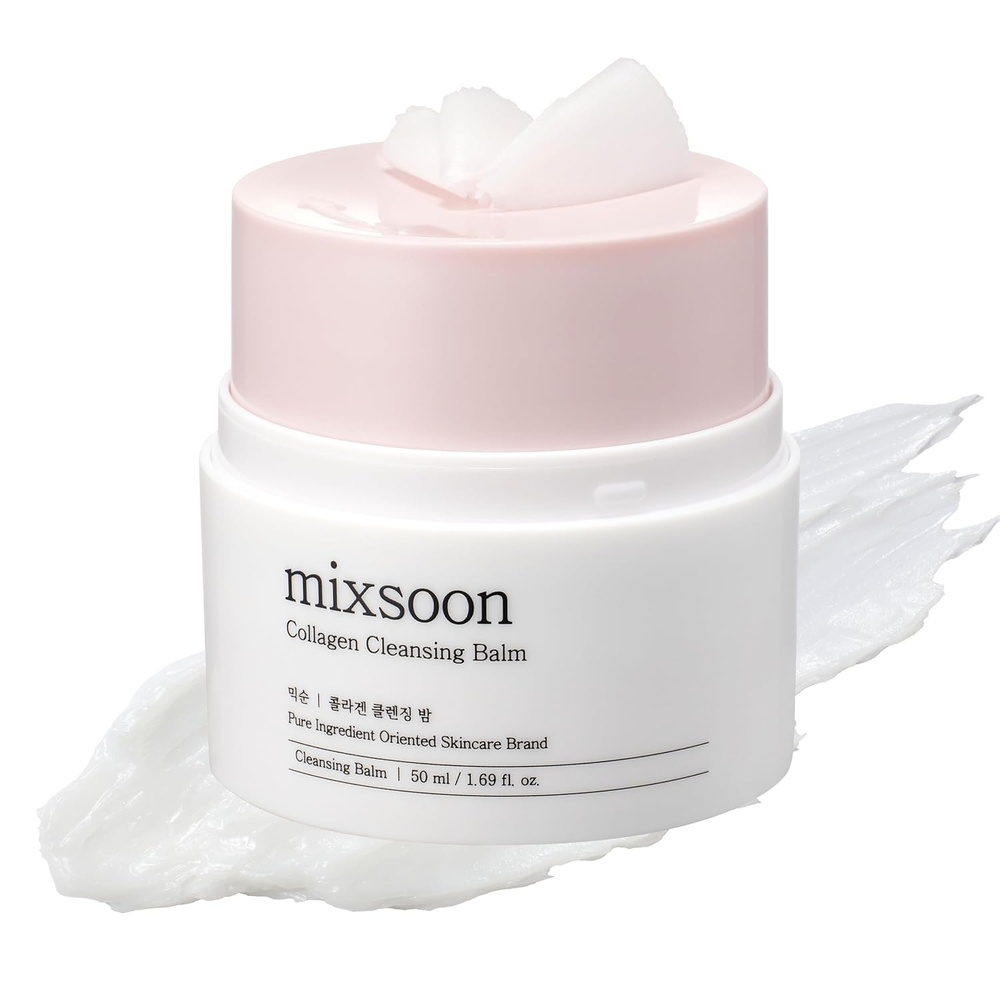 image:imagemixsoon Collagen Cleansing Balm Soft Melting Lightweight Grinding Balm Hydrating Makeup Remover 50ml 169 floz Korean Glass Skin Care